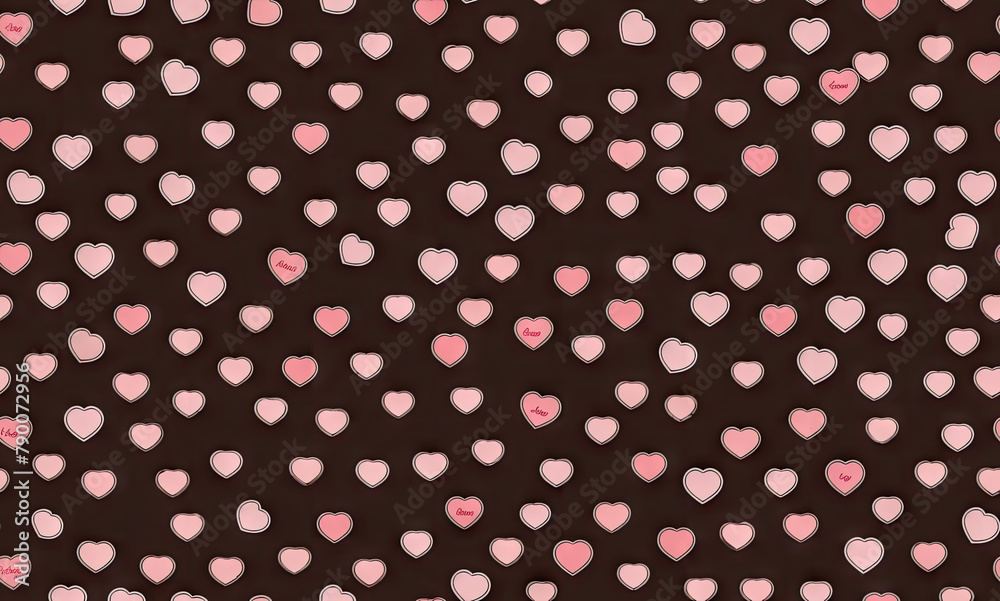 Valentine's card. Abstract seamless pattern. AI generated. Valentine's card. Abstract seamless pattern. AI generated.