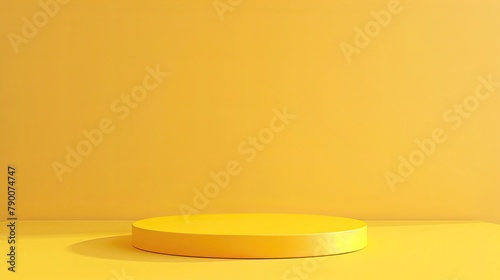 Yellow podium