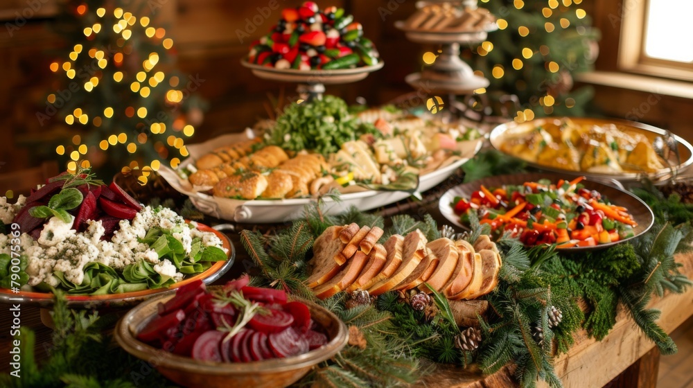 Rustic Barn Holiday Feast: Light and Healthy Delights