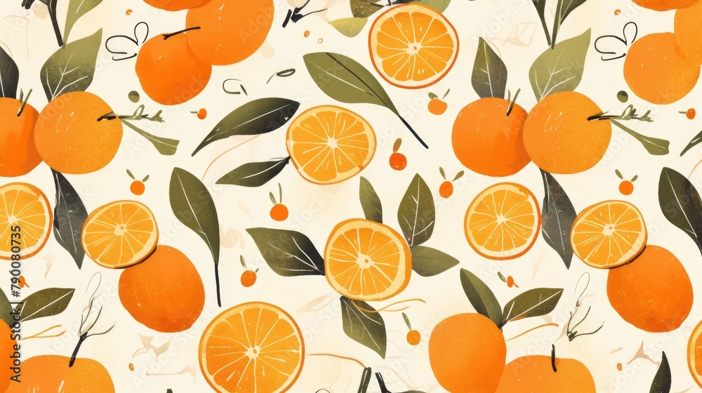 Explore this chic hand drawn 2d pattern featuring vibrant mandarins brimming with trendy textures Ideal for adding a touch of modern abstract flair to a variety of uses like paper fabric in Explore this chic hand drawn 2d pattern featuring vibrant mandarins brimming with trendy textures Ideal for adding a touch of modern abstract flair to a variety of uses like paper fabric in