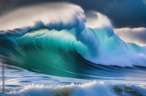 Stormy sea wave with foamy splash © Ana River