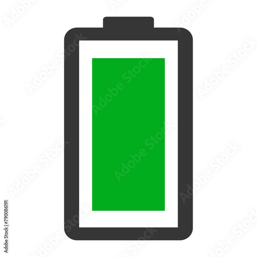Power technology icon, battery web shape design, energy level vector illustration