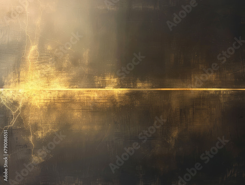 Golden light shining on a black textured background.