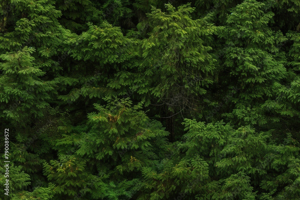 Beautiful forest herbal seamless pattern. Wild green plants endless texture. Nature background.