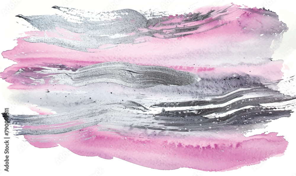 watercolor background abstract with splashes, pink silver watercolor background abstract with splashes, pink silver