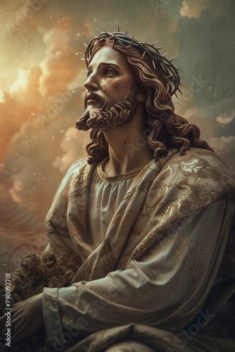 Jesus Christ. Christianity background