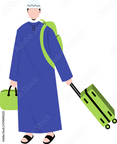 Muslim travel. Homecoming for Eid Al fitr. Eid Al fitr activity. 
