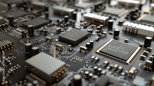 precision engineering of microcontrollers, with their intricate components and connections displayed in full ultra HD high resolution for lifelike realism.