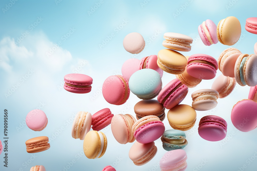 Illustrated dessert Macaron
