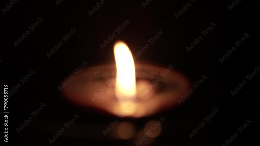 Candle light in the dark in church Candle light in the dark in church