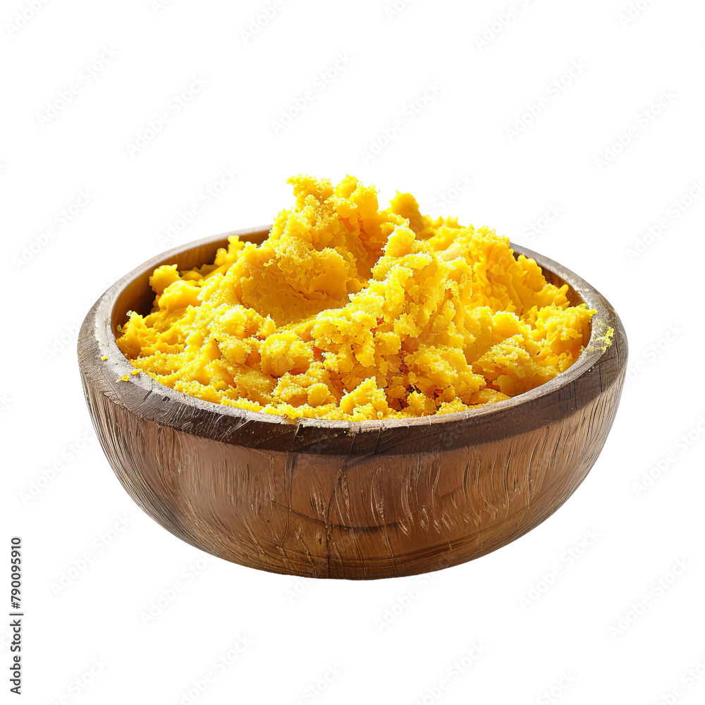 Tasty Dohi Corn Paste Isolated On White Background Tasty Dohi Corn Paste Isolated On White Background