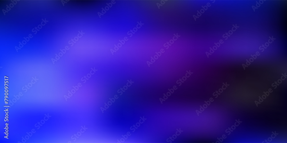 Dark pink, blue vector gradient blur template.