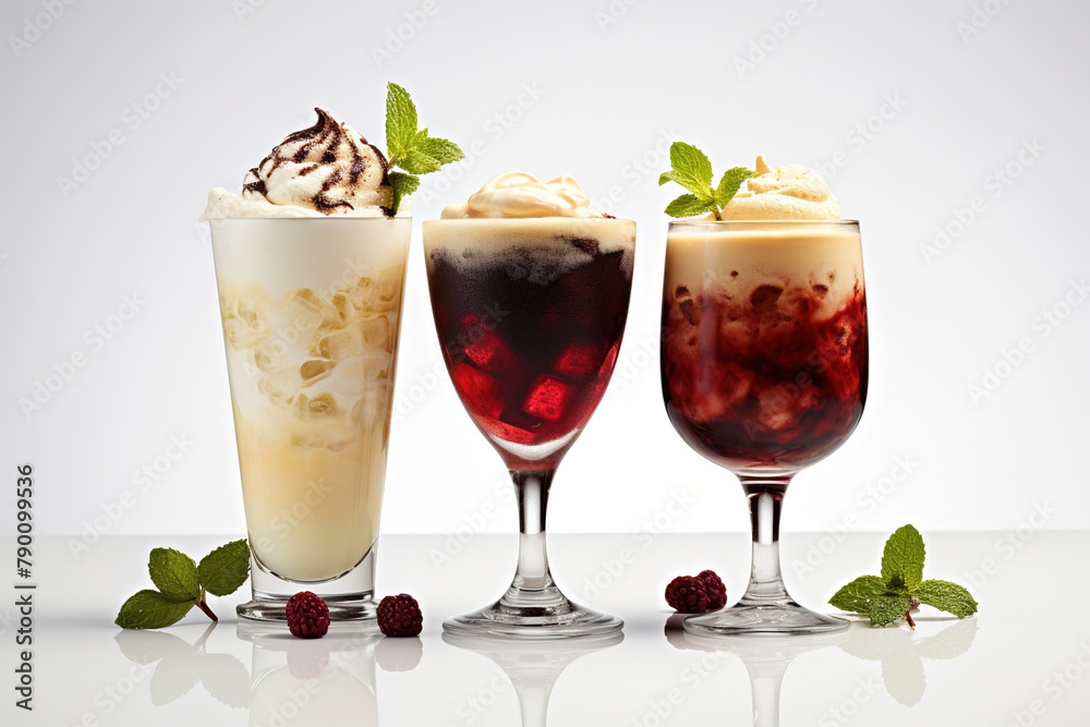 Illustrate a variety of drinks Illustrate a variety of drinks