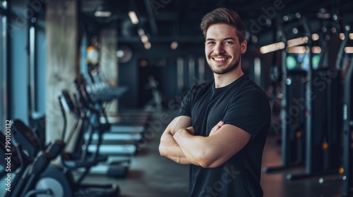 A personal trainer in a fitness club