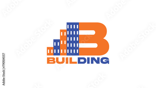 B Logo Design Bulding Logo Design 
