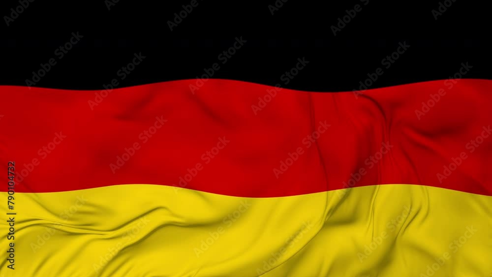 Germany waving flag seamless loop animation. 4K Germany waving flag seamless loop animation. 4K