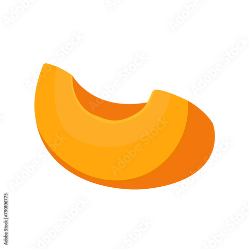 Background of orange autumn pumpkins with defocused blur effect for Harvest festival or Thanksgiving day. Pumpkins of different size on transparent background. Vector flat design