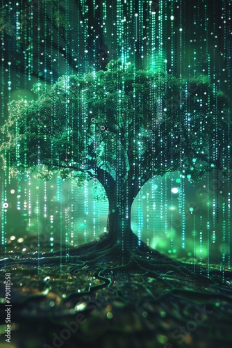 Digital tree matrix-style code