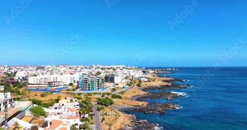 Aerial view of Cidadela in Praia  - Santiago - Capital of Cape Verde Islands - Cabo Verde photo