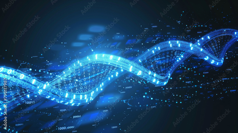 Digital dna structure in cyberspace Digital dna structure in cyberspace