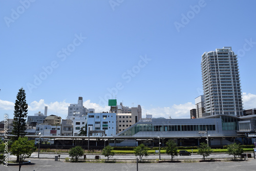 Cityscape of Shimizu ward, Shizuoka City, Japan