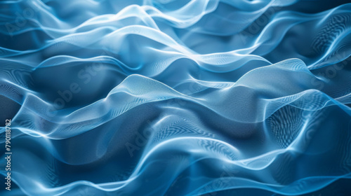 Abstract blue wavy texture background