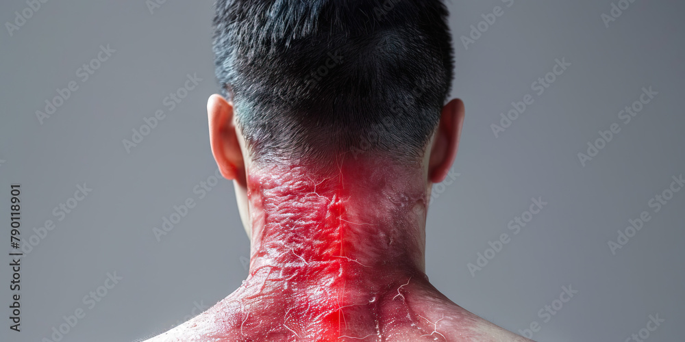Shingles Suffering The Rash and Nerve Pain Visualize a person with a