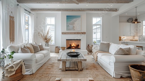 Cozy and Stylish Living Room Interior © nicha