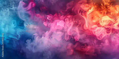 Dramatic smoke fog cloud contrasting high contrast Intense abstract Background illustration photo