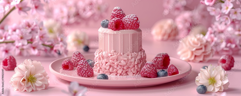 birthday cake pink