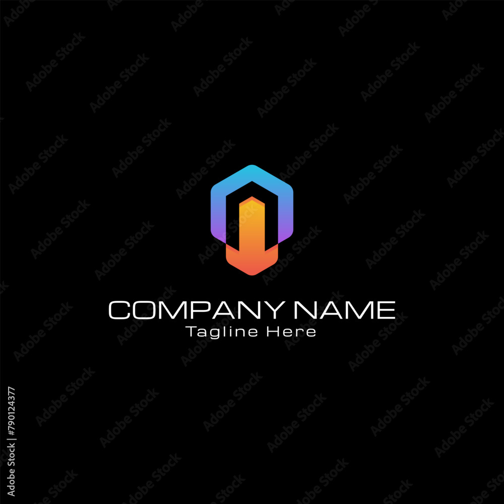 Vector hexagon of letter A logo, Initial A futuristic logo design Vector hexagon of letter A logo, Initial A futuristic logo design