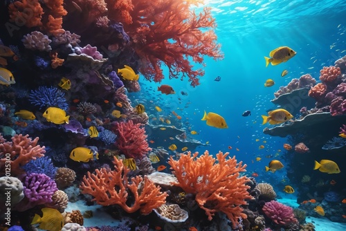 The Hidden Beauty Underneath: A Breathtaking View of a Coral Reef.