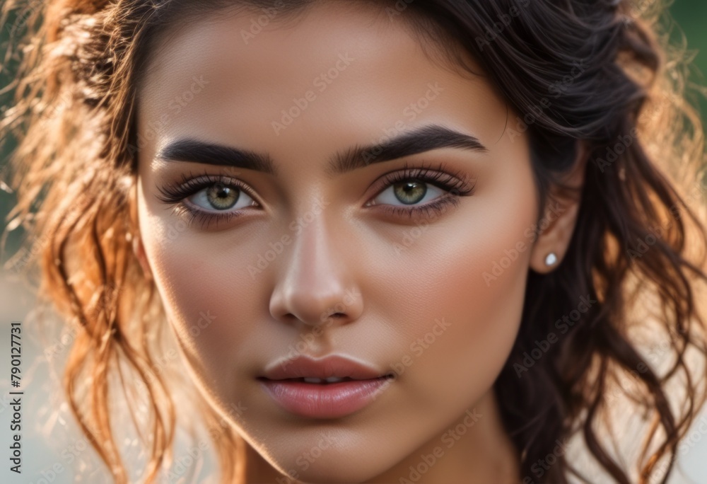 A Portrait Of Breathtakingly Gorgeous, Exotic, Beautiful Woman. A Portrait Of Breathtakingly Gorgeous, Exotic, Beautiful Woman.