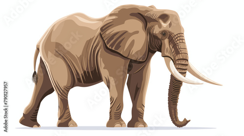 Elephant large strong African animal. Wild huge great