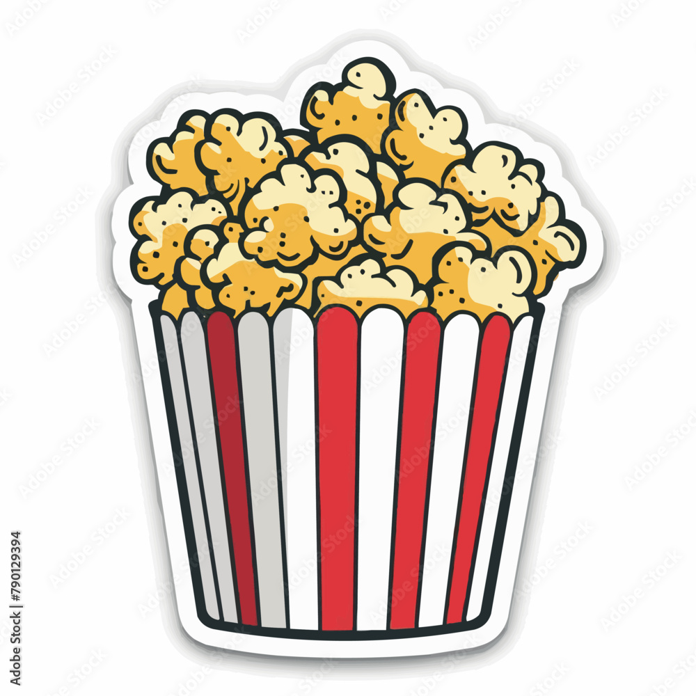 a popcorn bucket with popcorn in it