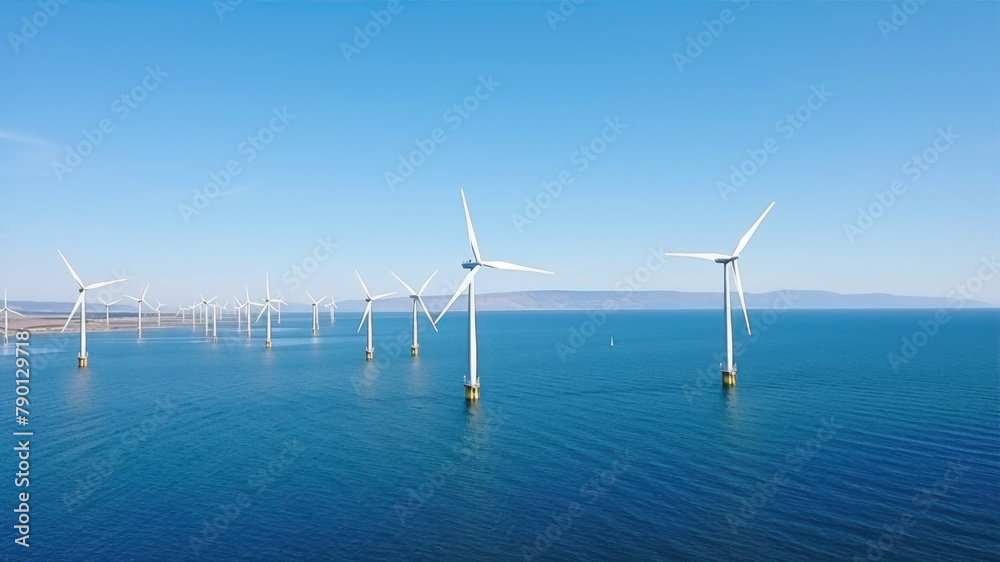 An image of windturbines in the german island of Usedom