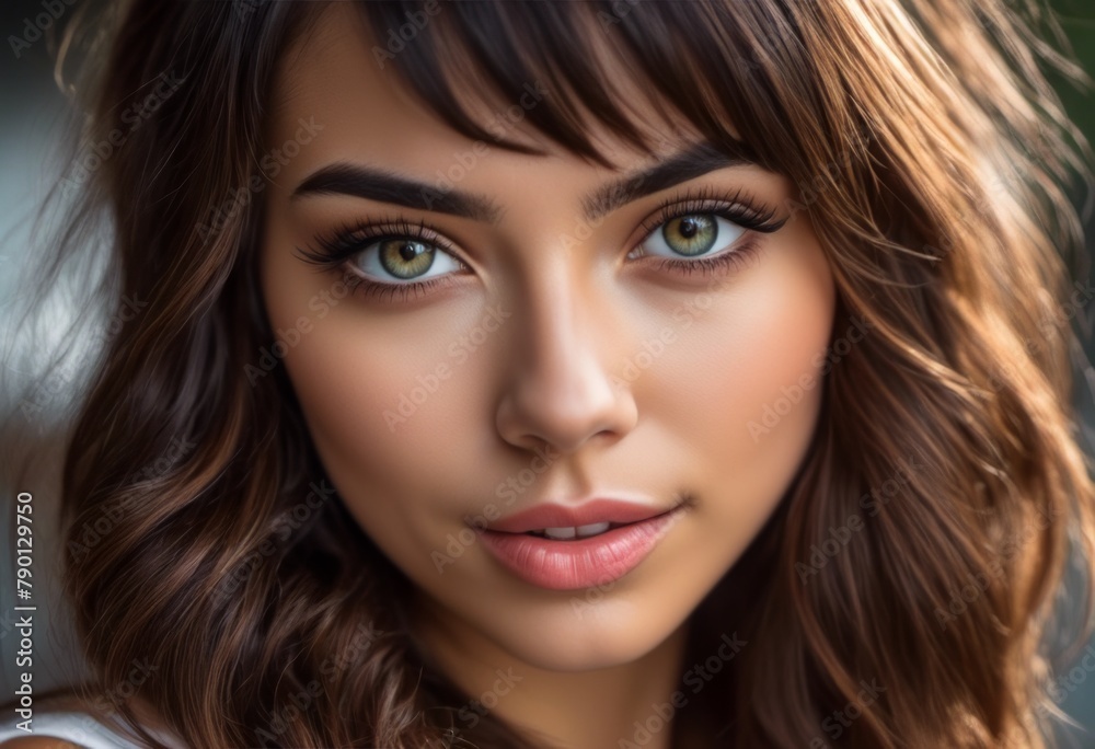 A Portrait Of Breathtakingly Gorgeous, Exotic, Beautiful Woman.