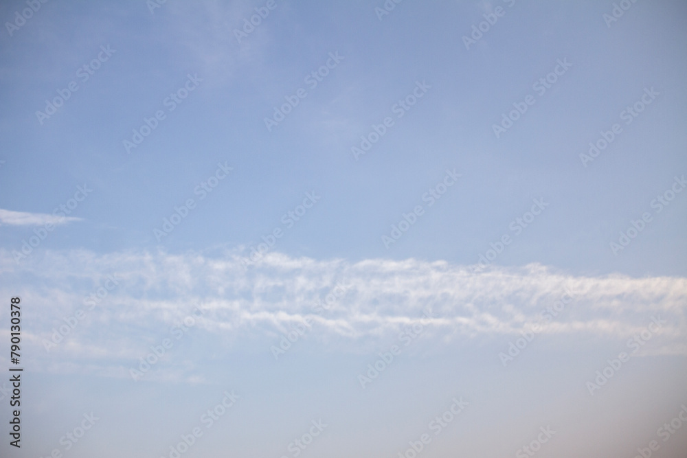 white cloud line on blue sky,nature background. white cloud line on blue sky,nature background.
