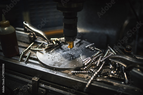 Countersinking thick metal parts to required size on a old mill machine