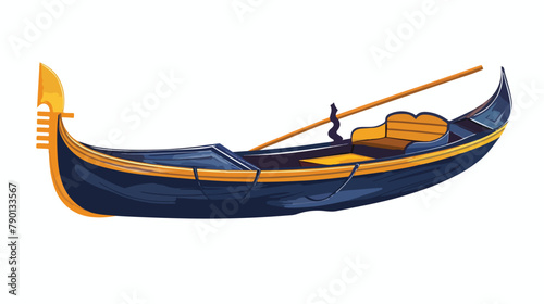 Gondola Venetian boat. Old wooden vessel for water  © Aina