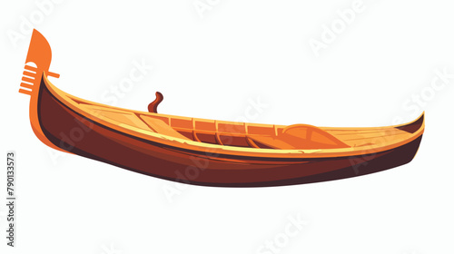 Gondola Venetian boat. Old wooden vessel for water  © Aina