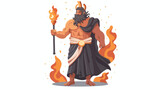Hades or Pluto  god of dead king of underworld in an