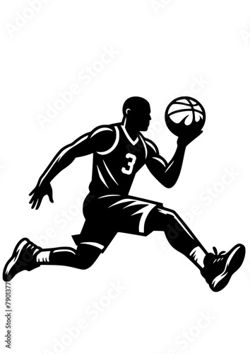 Basketball SVG, Basketball PNG, Sport SVG, Basketball player Silhouette, Basketball player Logo, Playing Basketball, Basketball Art Print