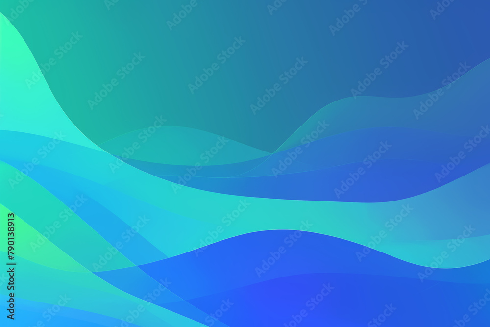 Abstract wavy background in mint and blue colors. Wallpaper, background. Abstract wavy background in mint and blue colors. Wallpaper, background.