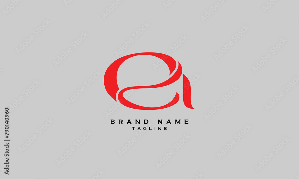 Obraz premium EA, AE, Abstract initial monogram letter alphabet logo design