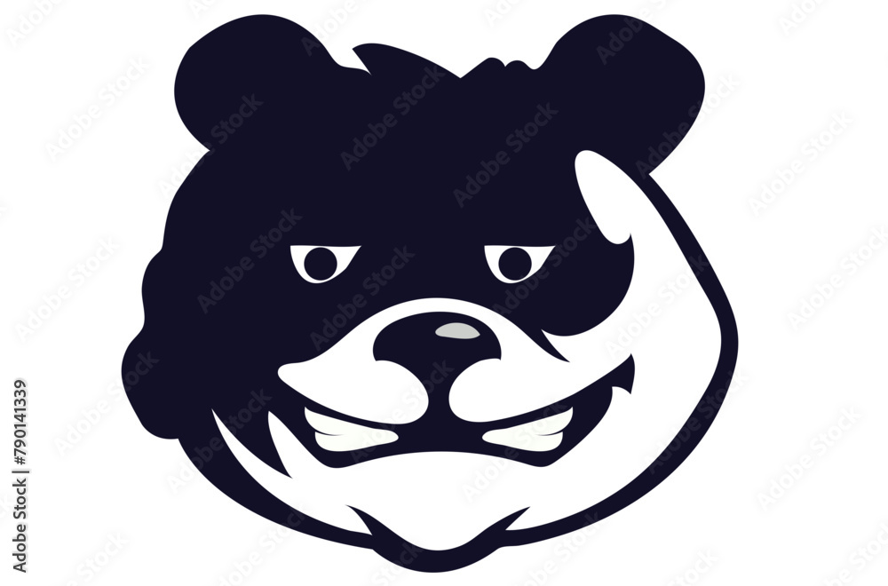 CUTE SMILING BEAR VECTOR ILLUSTRATION CUTE SMILING BEAR VECTOR ILLUSTRATION