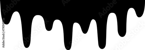 Paint drip vector cartoon, dripping liquid design element