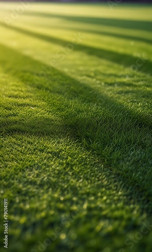 beautiful pattern of fresh green grass for football sport, football field, soccer field, team sport texture