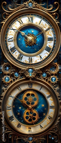 Antique Astronomical Clock Design