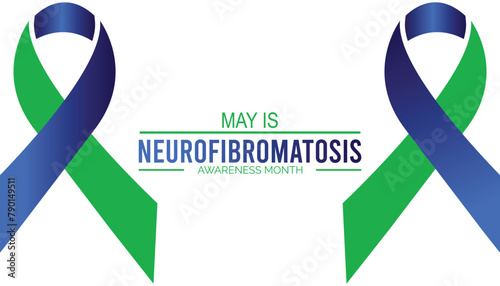 Neurofibromatosis Awareness Month observed every year in May. Template for background, banner, card, poster with text inscription. photo